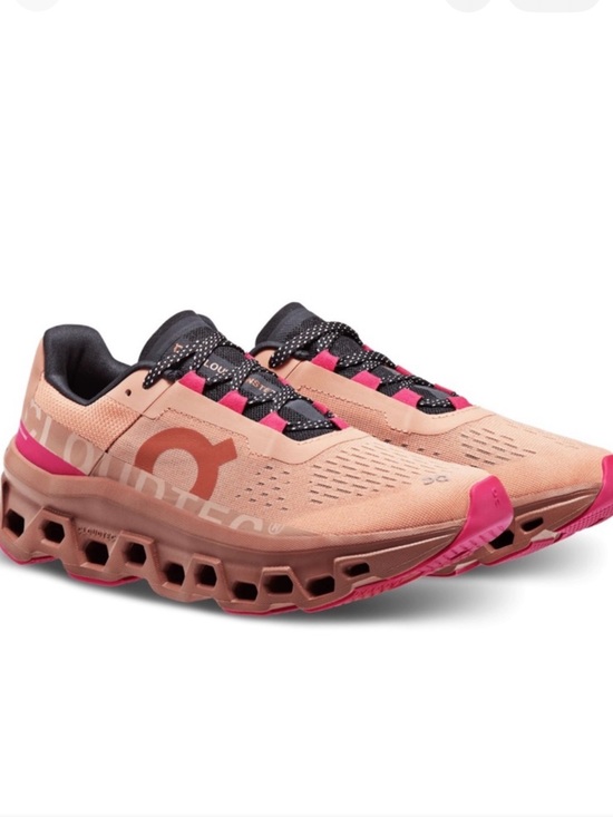 On Running Shoes - On Running Cloudmonster Rose Pink Women's Athletic Shoes Size 9